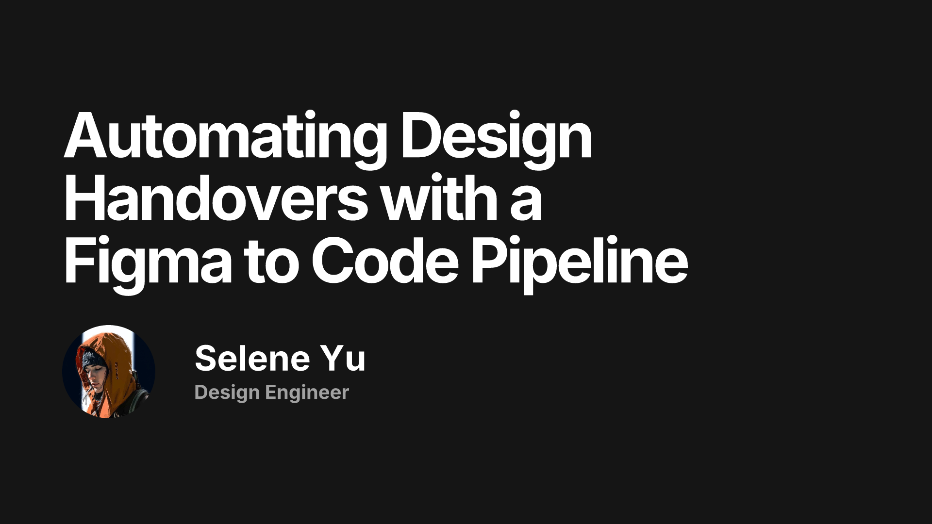 Automating Design Handovers with a Figma to Code Pipeline